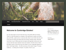 Tablet Screenshot of cambridgeestates.org